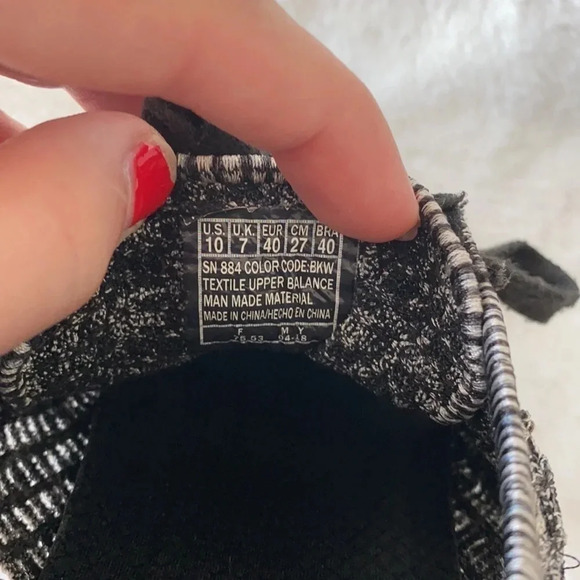 Skechers black and white air cooled memory foam woven stretch lace up sneakers - Picture 9 of 9